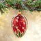 Miss Christmas 4.5 Inch Small Lily Of The Valley In Red Christmas Tree Ornament , Christmas, Holidays, Celebrations